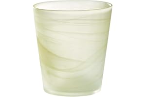‎ANNASTORE Annastore Orchideen Übertopf Tonja aus Glas Blumenübertopf Orchideentopf Glasübertopf (Matt-Gelb/Ø 14 cm/H 15 cm)
