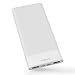 Produktbild Omars Powerbank 10000mAh Externer Akku für Handy Super Slim 3 Ausgänge (2 USB & USB C 5V/3A) 2 Eingänge (Typ C & Micro USB) für iPhone 6 7 8 X Samsung Galaxy S9 S8 S7 Huawei iPad 10000 Kompakt Weiß
