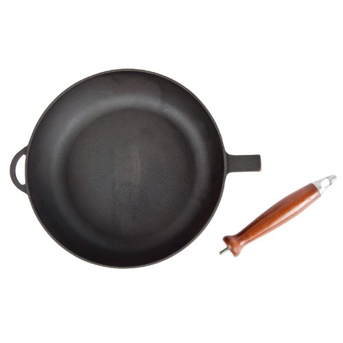 Bratpfanne hoch aus Gusseisen, ohne Deckel, 28 cm - 2