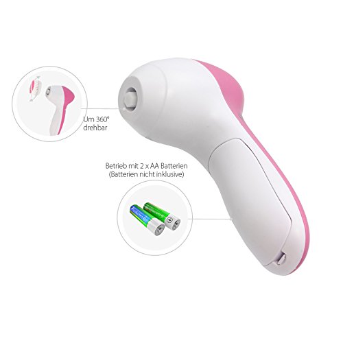 Oramics Gesichtsbürste elektrisch 5 in 1 Gesicht Cleaner – Spa Bürste für die Body Reinigung Massage Skin Maschine - 2