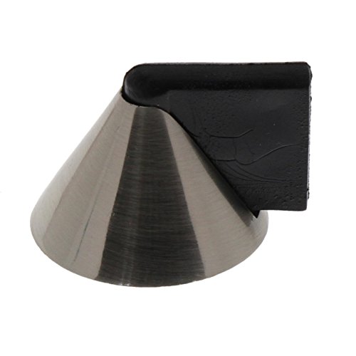 BURG-WÄCHTER Magnet-Türstopper, Höhe: 40 mm, Inkl. Befestigungsmaterial, Haltekraft: ca. 6-7 kg, TBM 2440 Ni SB, Edelstahl-Optik