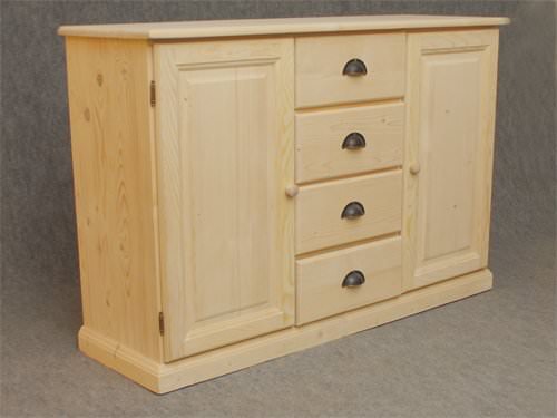 Preisvergleich Produktbild Großes Sideboard mit 2 Türen und 4 Schubladen