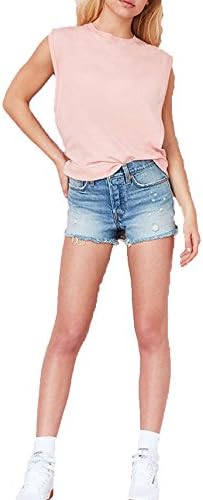 High quality summer open side sleeveless bat T shirt (M, pink)