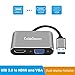 Produktbild CableDeconn USB3.0 to HDMI VGA Adapter Konverter Kable HD 1080P Video Graphics Converter for Windows 7/8/10 Only Support HDMI VGA Display simultaneously