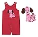Baby Girls "Puppy" Applique Pink Corduroy Dungarees(6m-3Y)12-18Months