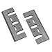 Price comparison product image 82mm Planer Blades OSCARBIDE Replacement HSS Blade Knives Blade for DeWalt Bosch Craftsman Makita Ryobi 2pcs 82x29x3mm