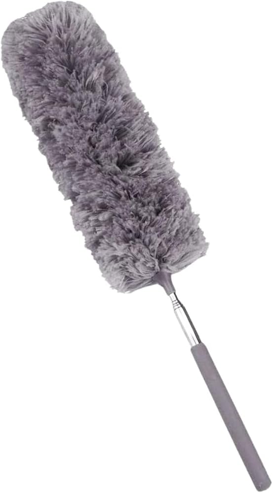 Orret Home 240 Cm Teleskopik Uzatılabilir Mikrofiber Yumuşak Başlıklı Toz Alma Fırçası, Püskülü Bükülebilir Dip Köşe Başlık, Boşluk Temizleme Ve Almak İçin Uzayabilir Fırça