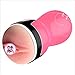 Produktbild Masturbator Männer Sex Spielzeug 4D Realistische Vaginal Mund Wiederverwendbare Vortex Textur Diskrete Männliche Manuelle Massage Spielzeug,Cheongsampink