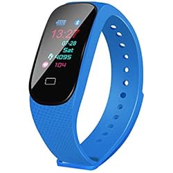 Aikwoo - Pulsera inteligente de seguimiento de actividad física con monitor de ritmo cardíaco, impermeabilidad IP67, Bluetooth, podómetro, monitor de sueño, para niños, mujeres y hombres