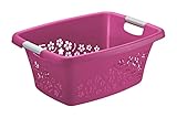 Wäschekorb 'Flowers' von Rotho aus Kunststoff/Plastik (PP)...