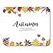 Produktbild AOHOT Mauspads Floral Watercolor Autumn Season Border Colorful Orange Yellow Burgundy Red Fall Leaves Forest Maple Oak Mouse pad 9.5" x 7.9" for Notebooks,Desktop Computers Office Supplies