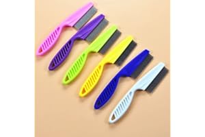LGT Large Flea/lice Removal Grooming Comb for Cats, Dogs, Rabbits. Effective against Fleas, Nits, Biting Pests, Ticks, Flea Dirt, Ectoparasites (Purple)