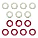 Produktbild Small Rubber Rings for Bumper Pool Table: 7 Red and 7 White by Billiard Evolution