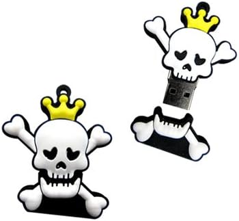 4GB Novelty Horror Skull King USB Flash Key Pen Drive Memory Stick Gift UK [PC]