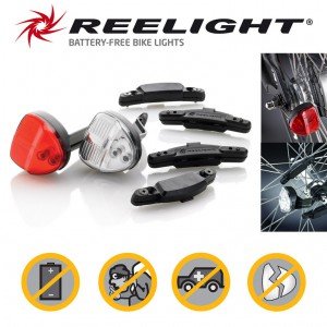 Bike-Parts Fahrrad Dynamo Beleuchtungsset Reelight SL 150 Dauerlicht Compact