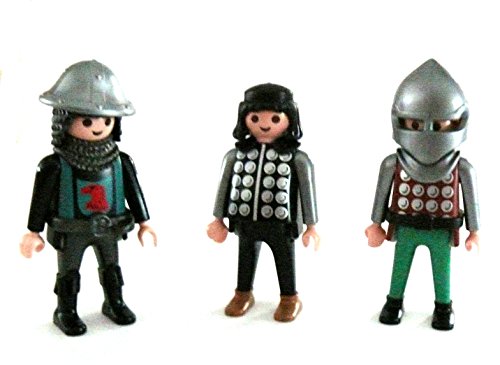 Preisvergleich Produktbild DC-280 playmobil ® 3 Ritter - Soldaten - Söldner - Konvolut - siehe Foto
