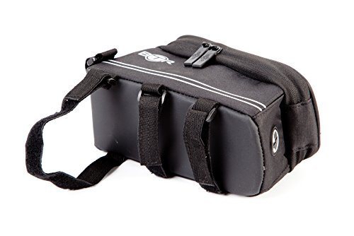 BTR Fahrradtasche mit Mobiltelefon-Halterung – Wasserabweisende Fahrrad-Rahmentasche. Handy Fahrradhalterung. Schwarz Fahrradrahmentaschen. Neue verbesserte Edition, für alle Fahrradtypen geeignet - 6