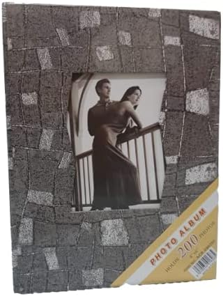 Fotoğraf Resim Albüm 10x15 cm 200'lük Gri Kiremit Desen