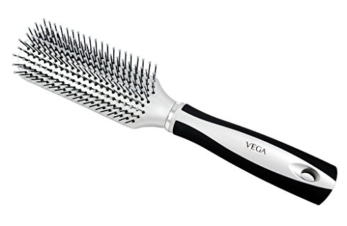 Vega Flat Brush. Tangle Free Massage Comb Hairbrush. Product Code # E3-FB