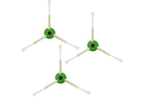 TALENTEC home | 3X Cepillo Lateral de Repuesto, y Tornillo, Compatible con Robot Aspirador iRobot Roomba i3, i4, i5, i6, i6+, i7, i7+, i8, i8+, j7, j7+, E5, E6, E7 | Color Verde y Blanco