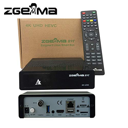 ZGEMMA H9T DVB-T2/T/C 4K UHD E2 Linux FTA Cable Receiver Interno Negro Unidad de Disco óptico