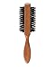 Kent Brushes Finest Half Radial Cherry Wood Black Bristle Brush for Ladies