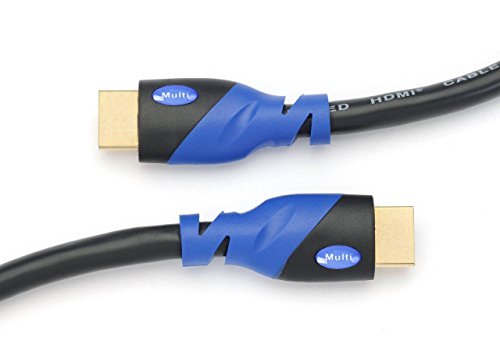 Multi Kabel- High Speed HDMI Kabel mit Ethernet (2m)1.4a / 2.0 kompatibel – unterstützt Full HD 3D & Audio Return Channel-[Die Späteste HDMI Version Verfügbar] 2 Meter - 2