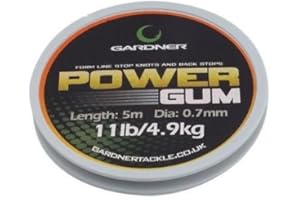 FIRST4FISHING Gardner Tackle Power Gum - Carp Pike Barbel Bream Tench Coarse Sea Fishing Line