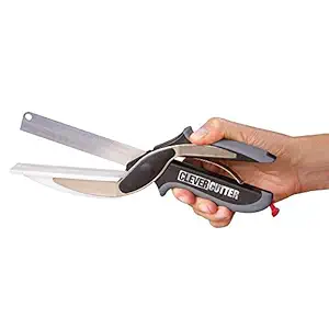 Flier Clever Cutter 2-In-1 Food Chopper Multifunction Kitchen Vegetable Scissors Cutter