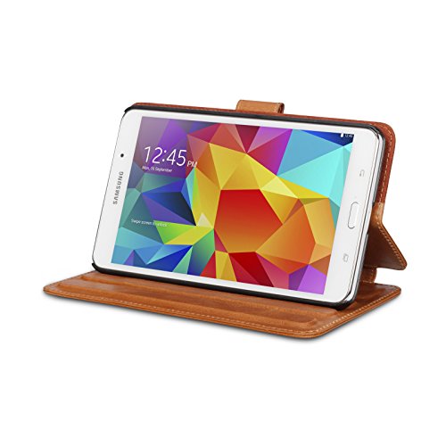 Dbramante1928 Leder Tasche Folio Kopenhagen in Golden Tan für Samsung Galaxy Tab 4 8.0 SM-T335