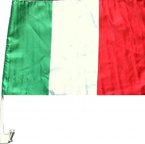 NFP - Bandera para Coche (10 Unidades, 45 x 30 cm, con Soporte)