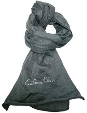 Calvin Klein Damen Schal Grau grau Einheitsgröße