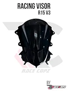 RACE COPZ Yamaha R15 V3 Racing Windshield Visor Black