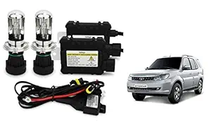 RS Enterprises Cars Tata Safari Storme H4 - HID Conversion Light Kit ( 2 HID Light , 2 Blaster , Wiring ) Vehicle HID Kit for Car Headlight