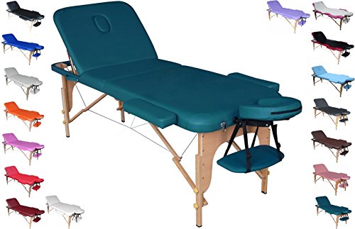 polironeshop Profi-Liege tragbar und faltbar für Massagen, Physiotherapie, Haarentfernung, Maniküre und Pediküre