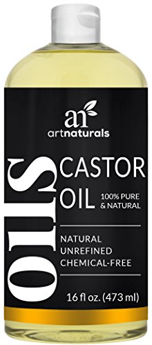 Art Naturals Rizinusöl 473 ml, 100% Pur & Natürliches Castoröl | Hilft gegen Akne & einer Vielfalt von Hautproblemen | Anti-Aging & Falten Reduzierend | Fördert Haarwachstum & Verleiht Volles & Kräftiges Haar