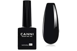 ‎CANNI CANNI UV Negellack Natur Schwarz Gellack Gel UV Nail Art Klassischer und All MatchStil Soak Off Gelnagellack für UV Lampe