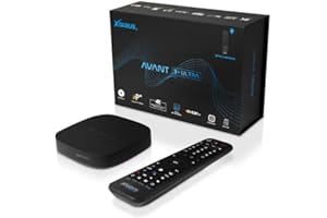 Xsarius Avant 3+ Ultra Black 4K Android 11 TV Box, Gigabit LAN, Bluetooth 5.2, WLAN WiFi 6, 2in1 Bluetooth Fernbedienung, LIVETV App, H.265, HDR10+, 4GB, 32GB, SD-Karten-Slot + HM-SAT HDMI Kabel