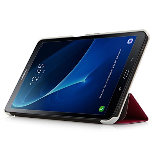 iHarbort® Premium Hülle für Samsung Galaxy Tab A 10.1 (SM-T580/T585) – Samsung Galaxy Tab A 10.1 hülle Etui Schutzhülle Case Cover Holder Stand mit Smart Auto Wake / Sleep-Funktion (Rosa) - 2