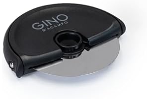 Gino D'Acampo Premium Disc-Style Pizza Cutter with Stainless Steel Removable Blade - Dishwasher Safe for Easy Cleanup, Efficient and Precise Slicing for Pizza