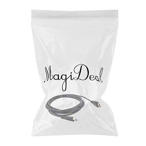 MagiDeal HDMI Kabel , Gold überzogener Anschluss Male Male HDMI Kabel , unterstützt Ethernet, 3D, 4K-Video und Audio Return – 1m - 2