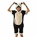 Produktbild jysport Unicorn Schlafanzug Kigurumi Unisex Tier Fleece mit Kapuze Cosplay Kostüm Pyjama, für Kinder, Ladie, Mann (Sommer Panda, XL: 178–188 cm)