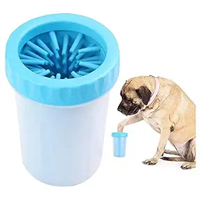 The DDS Store Foot Washing Cup, Pet Paw Cleaner Portable Dog Paw Washer with Soft Silicone Bristles for Quickly Cleaning Pets Muddy Feet - (Color May Vary) (Large)