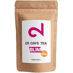 DUAL 28 Jours Fat-Burner Tea | Thé Infusion Brûleur de Graisse| Thé Minceur pour la Perte de Poids et de Graisse| Thé Détoxifiant Naturel | Thé Amincissant Purifiant | Fabriqué en Allemagne | 85g