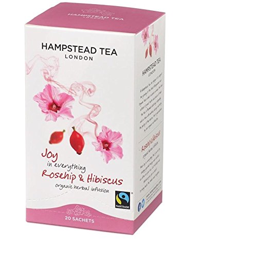 HAMPSTEAD TEA Bio Hagebutte-Hibiskusblüten-Tee 20 Teebeutel 30 g