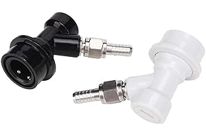 Keg Ball Lock, MAGT 4PCS de verrouillage à bille Raccord Corn Keg Adaptateur Verrou à Bille filetée Keg Raccords Brewing Connecteur en plastique avec adaptateur Clamp