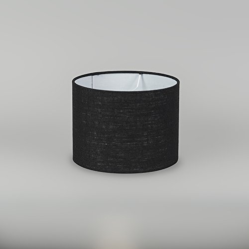 QAZQA Modern Polyester Lampenschirm 20/20/15 Zylinder schwarz , Rund gerade Schirm Pendelleuchte, Schirm Stehleuchte, - 4
