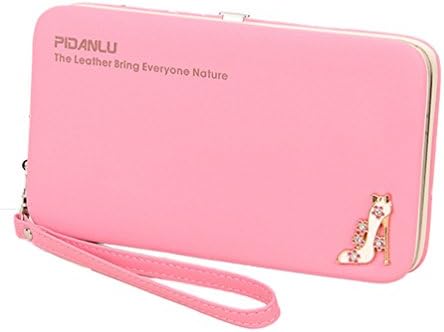 YFbear Phone case wallet for iPhone 7/7Plus 6S/ 6S Plus /6 /6Plus/5/5C Samsung Galaxy S6/S6 Edge wallets for women Ladies long leather wallet, clutch bag Pink