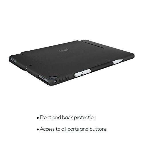 Logitech 920-008440 Slim Combo abnehmbarer, hintergrundbeleuchteter Tastatur mit iOS-Sondertasten und Smart Connector für Apple iPad Pro, 32,76 cm (12,9 Zoll) (1/2 Generation) schwarz - 8