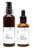 argentum plus Silver-MSM Acne Basic Care Kit - 50 ml Serum + 100 ml Soap